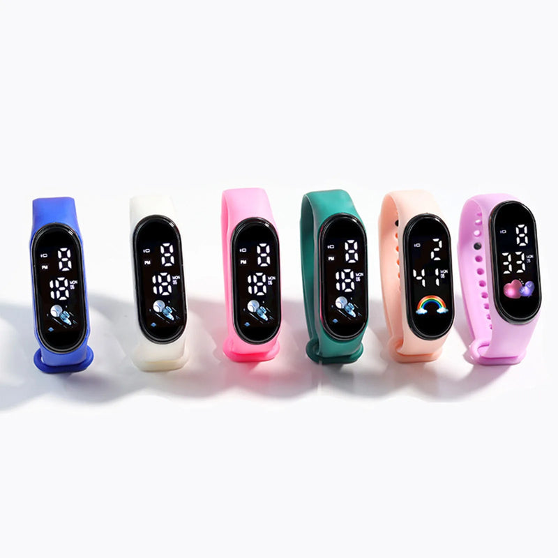 Relógio Infantil Esportivo à Prova d’Água – Analógico e Digital com Pulseira de Silicone