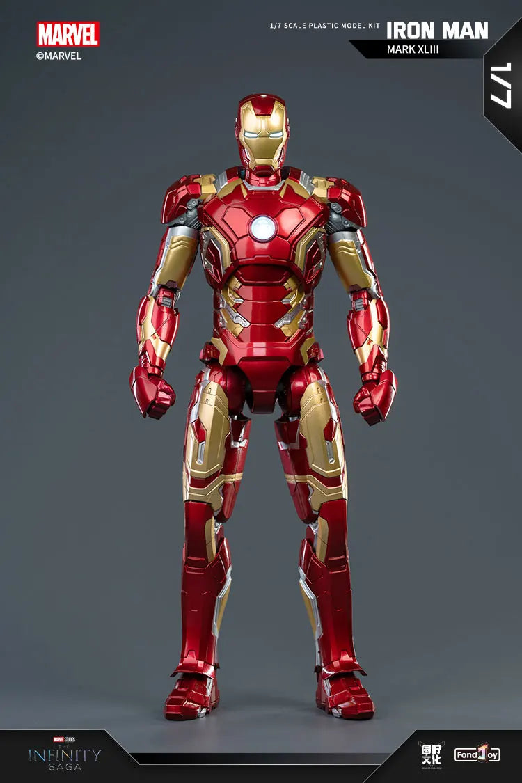 Action Figure Iron Man Anti-Hulk – Modelo Montável de 18 Polegadas com LED para Meninos