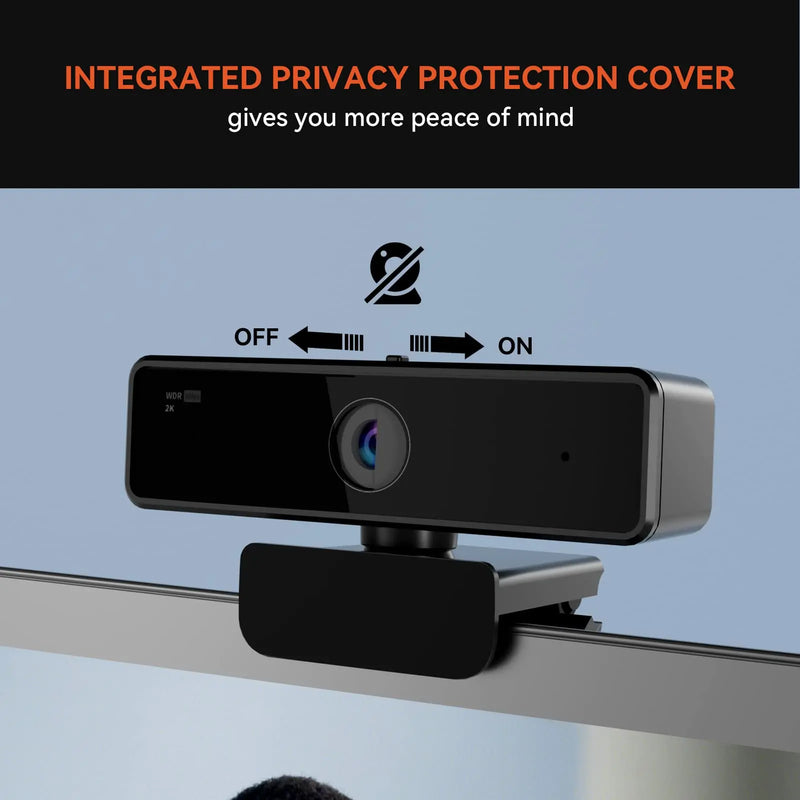 Webcam Nuroum V11 – Full HD 1080p 60fps com Microfone Integrado, Plug & Play para PC e Laptop