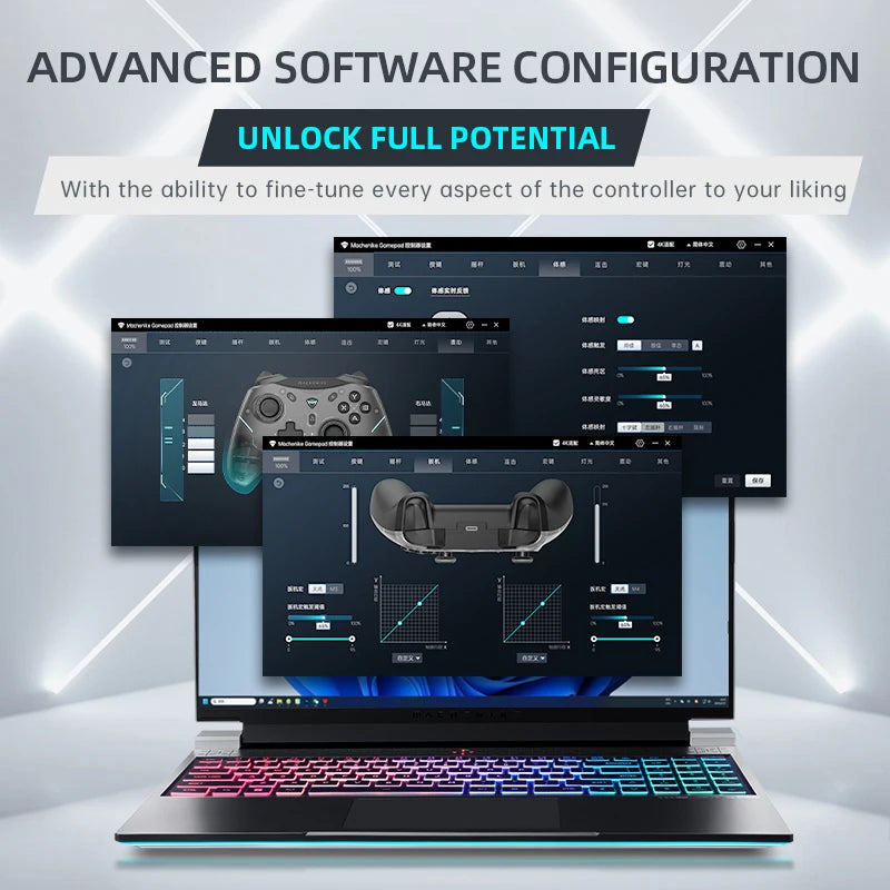 Controle Machenike G5 Pro Elite – Gamepad Wireless com Gatilhos Hall e Botões Mecha-Tácteis para Switch, PC, Android e iOS