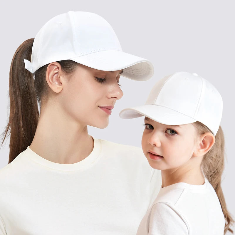 Boné Infantil de Beisebol Ajustável para Meninas – Chapéu de Sol Esportivo de Verão (53/56cm)