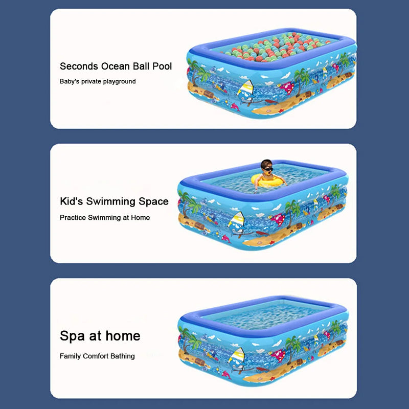 Piscina Inflável para Crianças – Baby Pool para Diversão de Verão Indoor e Outdoor