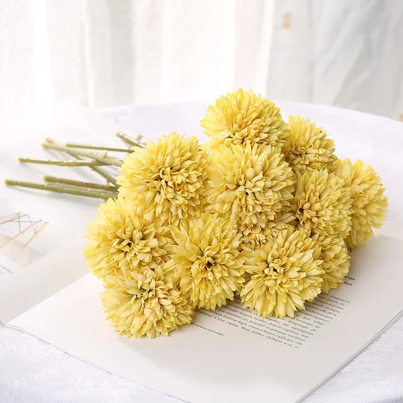 Buquê de Hortênsias Artificiais 5 Peças | Decoração de Casa, Quarto e Casamento