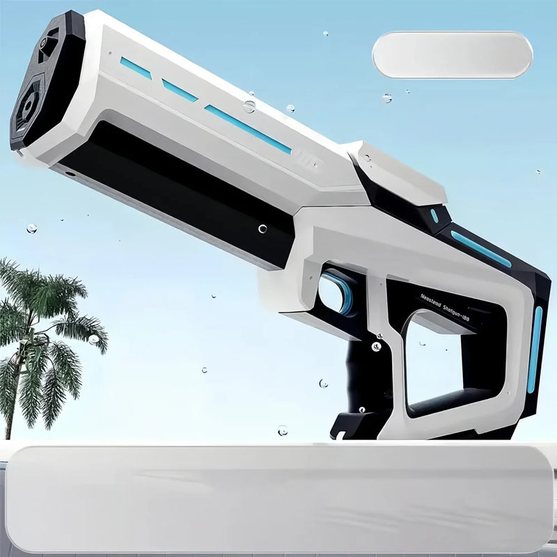 Pistola de Água Automática Abay – Brinquedo Elétrico de Tiro Contínuo para Praia, Piscina e Diversão ao Ar Livre