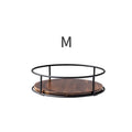 Rack Giratório de Condimentos para Cozinha | Suporte de Madeira para Óleo, Sal, Molho e Vinagre | Armazenamento Rotativo Sob Armário ou Bancada