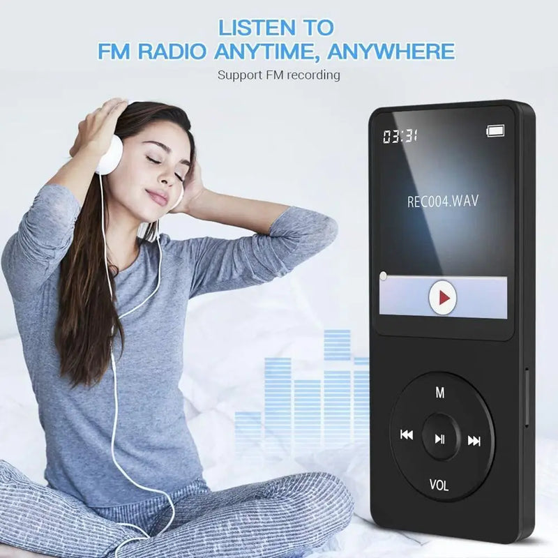 NVPONE – MP4/MP3 Player Bluetooth com Tela TFT LCD, Suporte a TF Card, Leitor de E-books e Gravador de Áudio