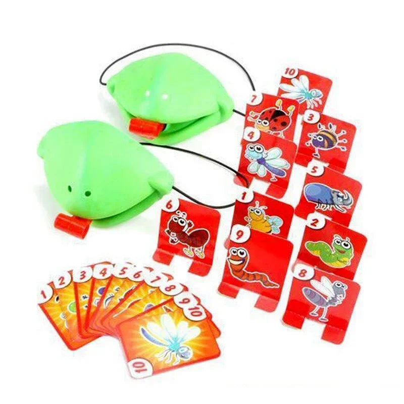 Jogo de Cartas Sapo com Língua Móvel – Brinquedo de Festa e Puzzle Antiestresse para Crianças e Família