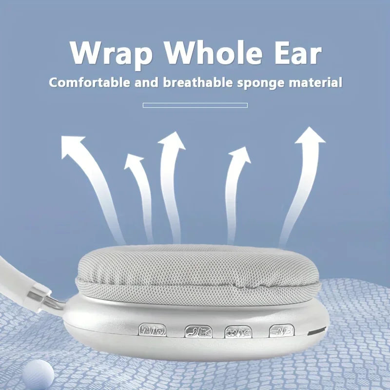 Fones de Ouvido P9 IGRARK – Sem Fio Bluetooth 5.0, Cancelamento de Ruído Ativo, Microfone, Over-Ear para Esportes e Jogos