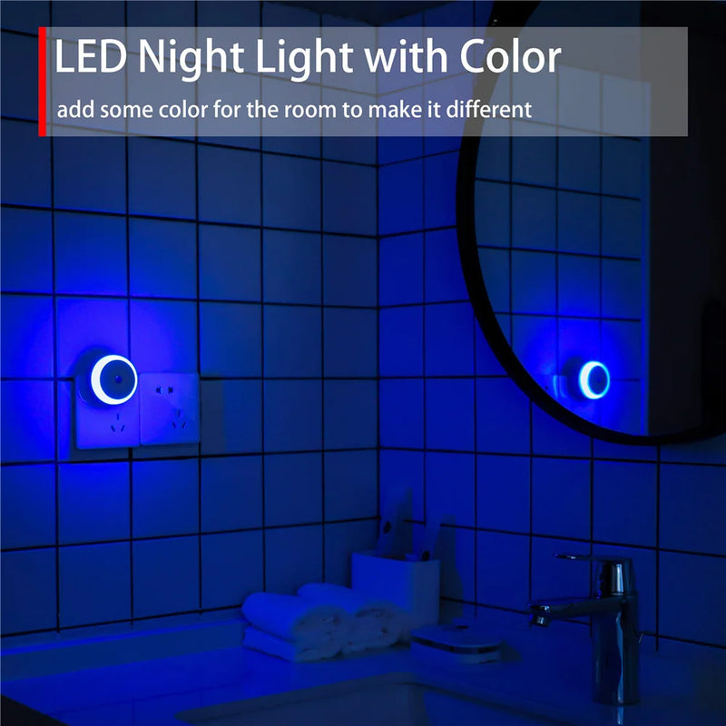 Luz Noturna LED com Sensor Inteligente Crepúsculo-Amanhecer | Plug-in Automática para Casa